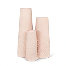 Poetry Blush Large Chisel Base Slender Vase