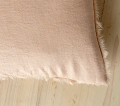 Lina Linen Peony Bolster Cushion 14"x31"