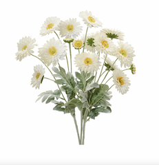 Daisy 4 Stem Bloom Bouquet Cream 23"L