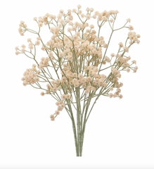 Baby's Breath Faux Stem Bouquet Cream 25"L