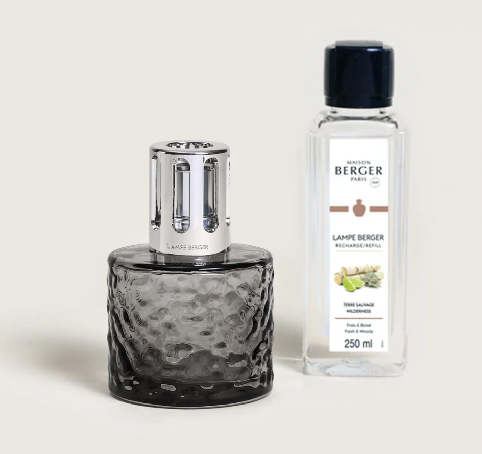 Maison Berger Mirage Black Fragrance Lamp Gift Set with Wilderness