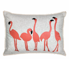 Flamingo Cushion 14"x20"