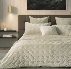 Lounge Ivory Quilted Bedding Collection
