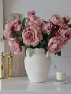 Peony Floral Stem Shade Blush