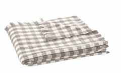 Manos Grey Checkered Throw Blanket 50"x60"
