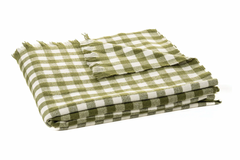 Manos Green Checkered Throw Blanket 50"x60"