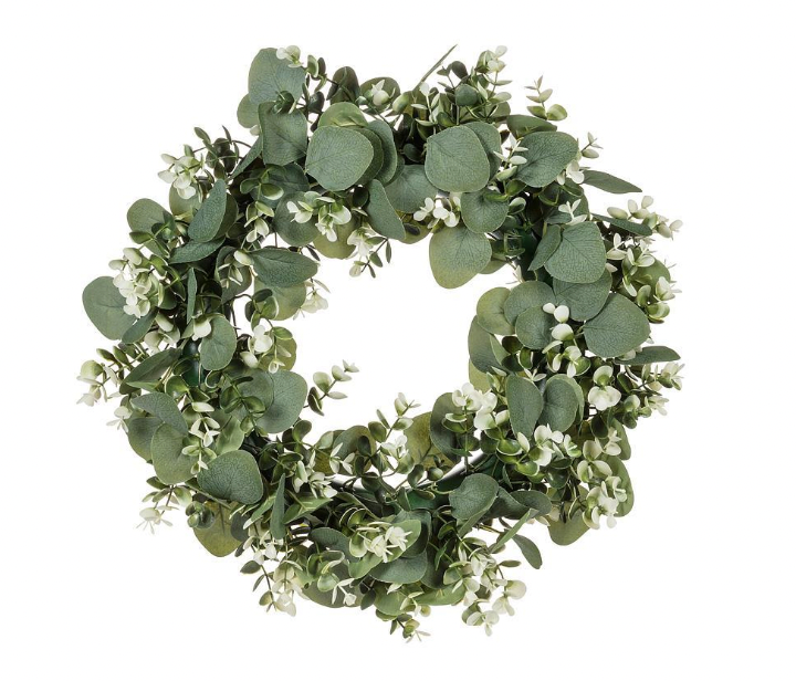 Large Boxwood & Eucalyptus Wreath 16"