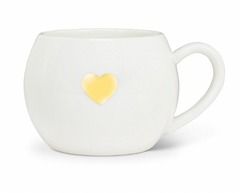 Gold Heart Ball Mug