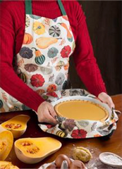 Harvest Gourds Apron Cotton