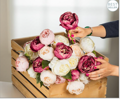 Full Peony Bouquet Shade Rose