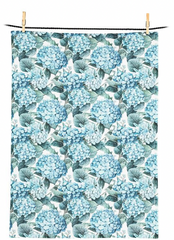 Hydrangeas Tea Towel Cotton