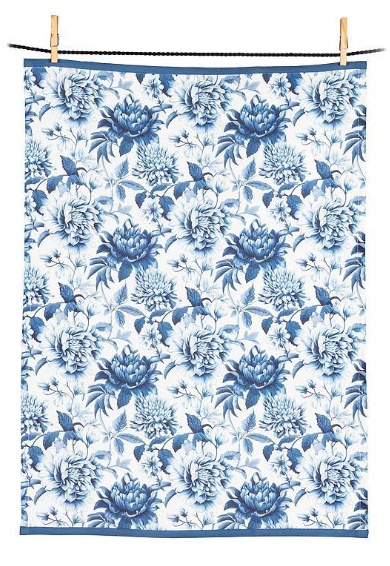 Chintz Print Kitchen Tea Towel Cotton