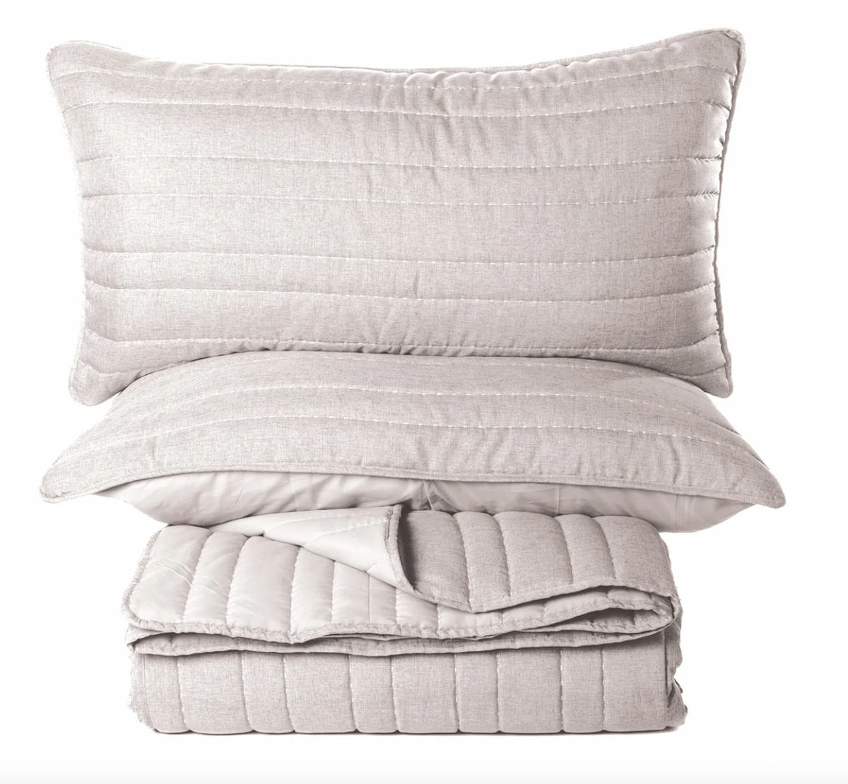 Dumpling Natural Quilt Set with Shams