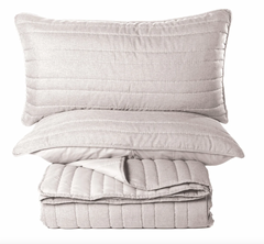 Dumpling Natural Quilt Set with Shams