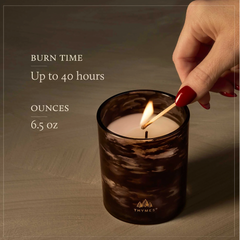 Thymes Noir Woods Candle 6.5oz