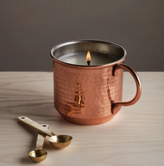 Thymes Simmered Cider Copper Mug Candle