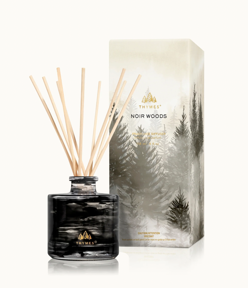 Thymes Noir Woods Fragrance Reed Diffuser