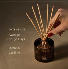 Thymes Noir Woods Fragrance Reed Diffuser