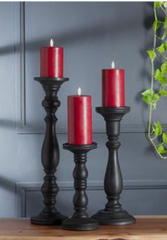 Luxlite Flameless LED Pillar Candle Red