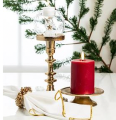 Luxlite Flameless LED Pillar Candle Red