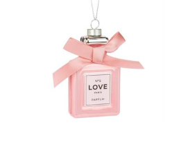 No. 5 Classic Pink Perfume Bottle Ornament