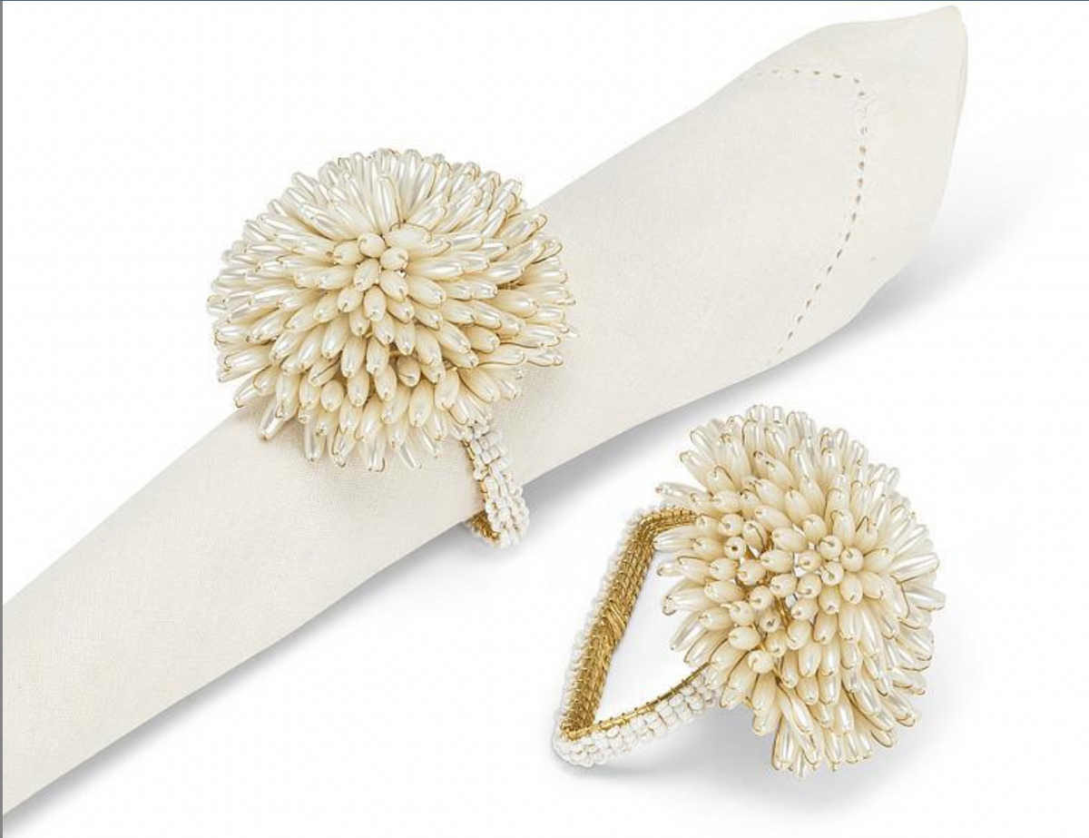 Diana Pearl Cluster Napkin Ring