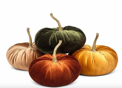 Velour Large Velvet Pumpkin Assorted Shades Velvet