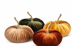 Velour Large Velvet Pumpkin Assorted Shades Velvet