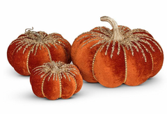 Russet Glitter Pumpkin Medium