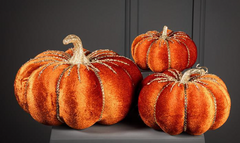 Russet Glitter Pumpkin Medium