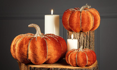 Russet Glitter Pumpkin Medium
