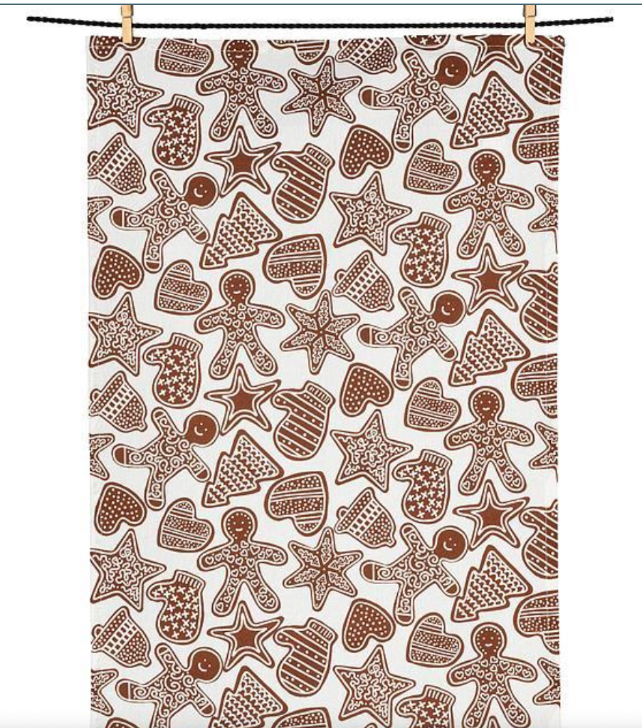 Gingerbread Tea Towel Cotton