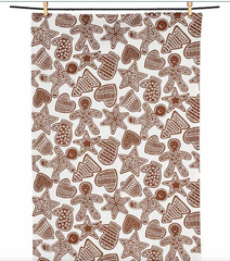 Gingerbread Tea Towel Cotton