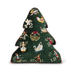 Velveteen 12 Days of Christmas 3D Cushion