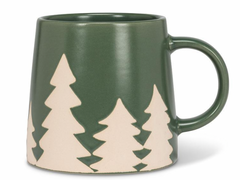 Artisan Pine Trees Wide Based Mug 14oz