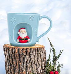 Alcove Snowflake Santa Mug 14oz