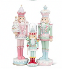Charm Shiny Candy Soldier with Cake Snow Globe Blue 13"
