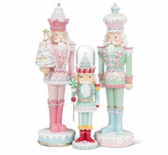 Charm Shiny Candy Large Pink Nutcracker 18"