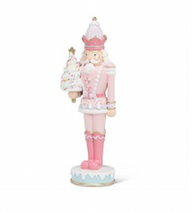 Charm Shiny Candy Large Pink Nutcracker 18"