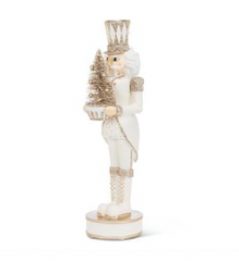 Charm White Nutcracker with LED Tree