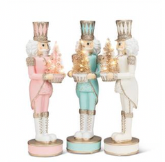 Charm White Nutcracker with LED Tree