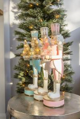 Charm White Nutcracker with LED Tree