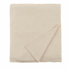 Snug Throw Blanket Shade Cream 50'x60"