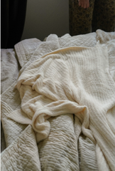 Snug Throw Blanket Shade Cream 50'x60"