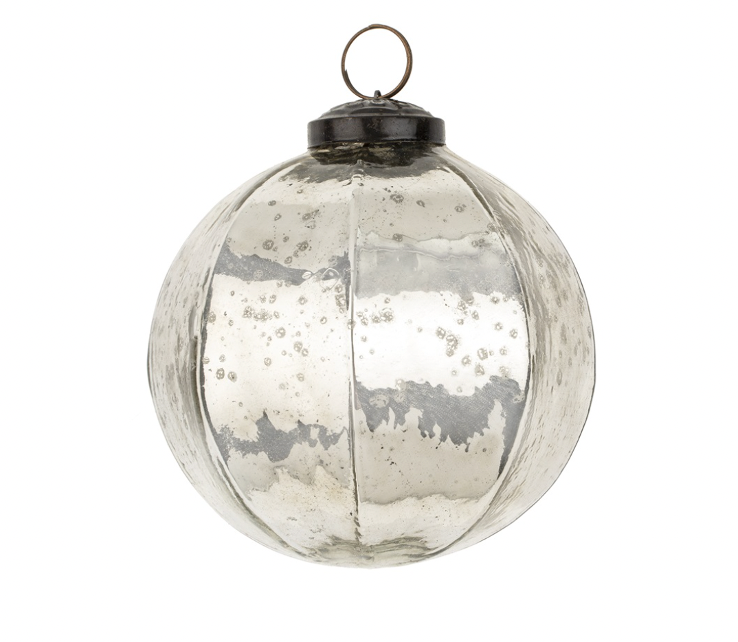 Silverfrost Ornament Large Silver 4"