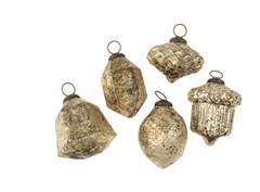 Chandi Geo Recycled Glass Ornament 3.5"