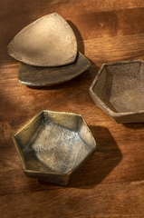 Geo Bronze Catchall Tray 4"
