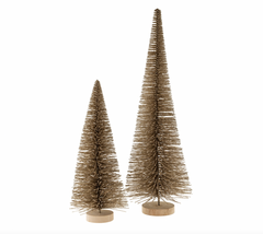 Champagne Sparkle Bottle Brush Tree