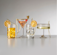 Champagne Coupe Ornament 3"