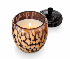 Illume Midnight Pumpkin Glass Acorn Candle with Lid